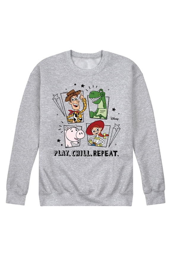 Toy Story - Play Chill Repeat - Men's Crew Neck Fleece Pullover