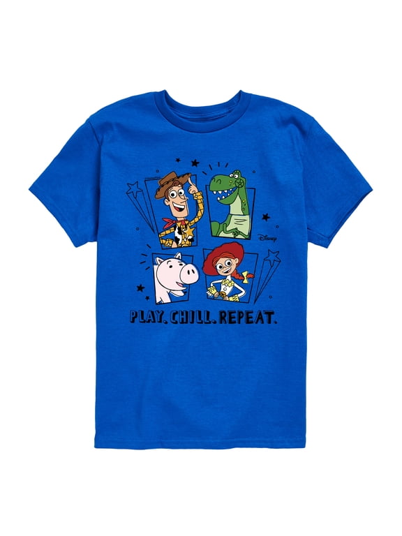 - Play Chill Repeat Boys' Short Sleeve Graphic T-Shirt