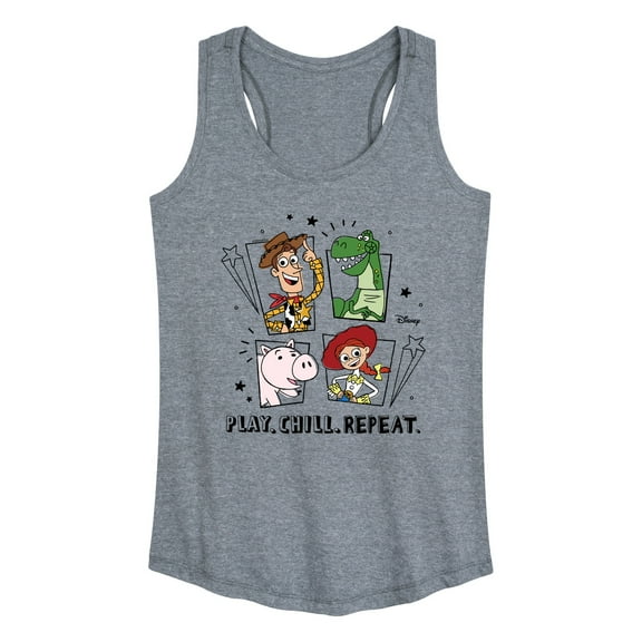 Toy Story - Play Chill Repeat - Women's Racerback Tank Top