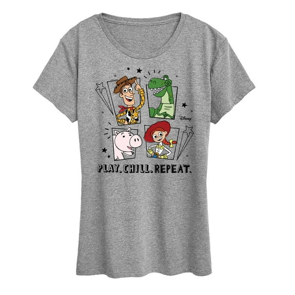 Toy Story - Play Chill Repeat - Women's Short Sleeve Graphic T-Shirt