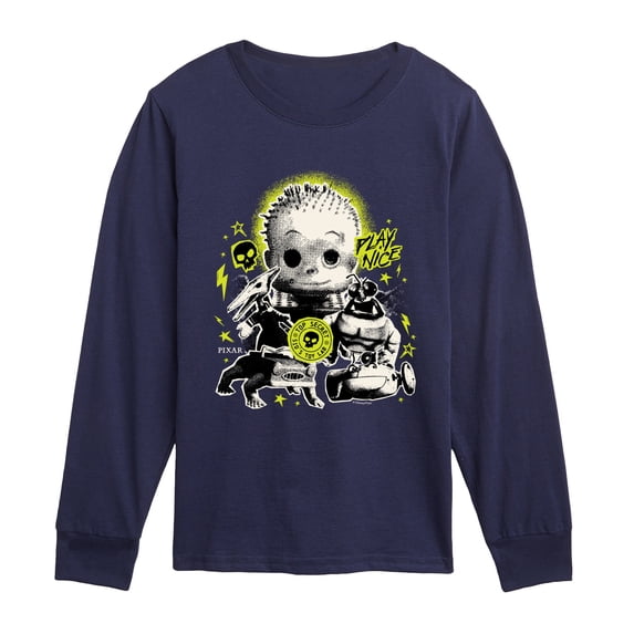 Toy Story - Play Nice Collage - Youth Boys Long Sleeve Graphic T-Shirt