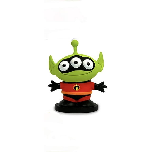 Toy Story Remix Space Alien Dressed As Mr incredible Lose 3 PVC cake topper Figure Figurine Disney Collectible