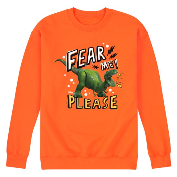 Toy Story - Rex Fear Me Please - Men's Crew Neck Fleece Pullover