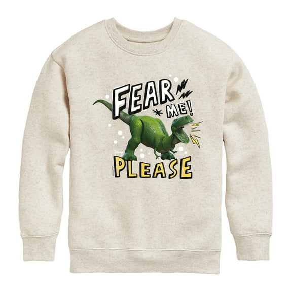 Toy Story - Rex Fear Me Please - Toddler & Youth Crewneck Fleece Sweatshirt