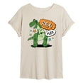 thumbnail image 1 of Toy Story - Rex Flex - Juniors Ideal Flowy Muscle T-Shirt, 1 of 5