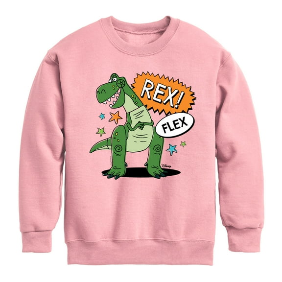 Toy Story - Rex Flex - Toddler & Youth Crewneck Fleece Sweatshirt