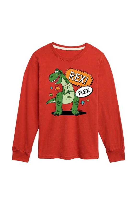 Toy Story - Rex Flex - Toddler & Youth Long Sleeve Graphic T-Shirt