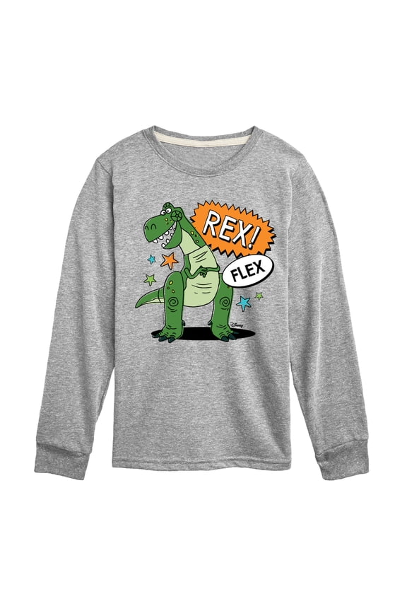 Toy Story - Rex Flex - Toddler & Youth Long Sleeve Graphic T-Shirt