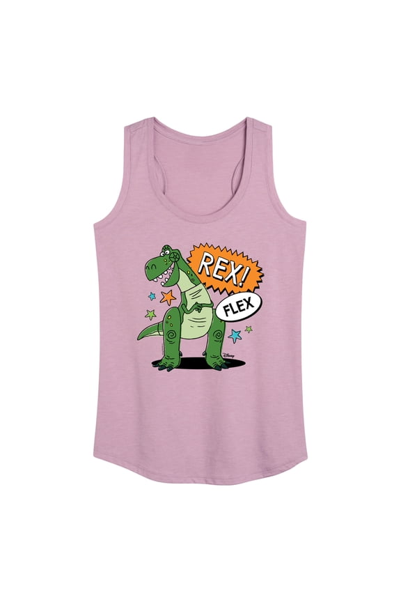 Toy Story - Rex Flex - Women's Racerback Tank Top