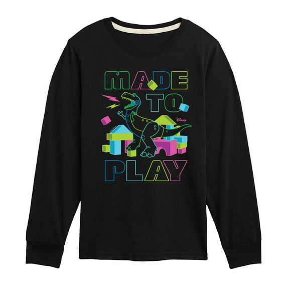 Toy Story - Rex Made To Play - Toddler & Youth Long Sleeve Graphic T-Shirt