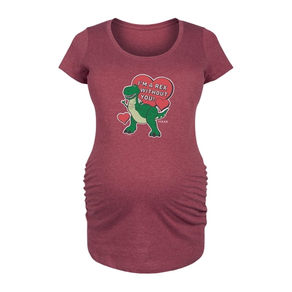 Toy Story - Rex Without You - Women's Maternity Scoop Neck Graphic T-Shirt