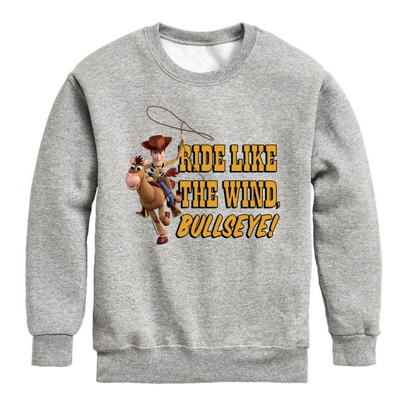 Toy Story - Ride Like The Wind - Toddler And Youth Crewneck Fleece Sweatshirt