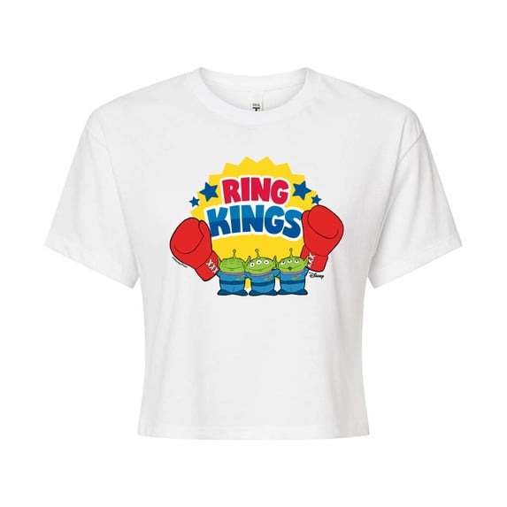 Toy Story - Ring Kings - Juniors Cropped Graphic T-Shirt