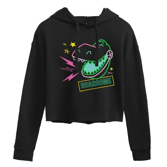 Toy Story - Roarsome Rex - Juniors Cropped Pullover Hoodie