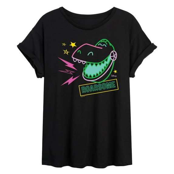 Toy Story - Roarsome Rex - Juniors Ideal Flowy Muscle T-Shirt