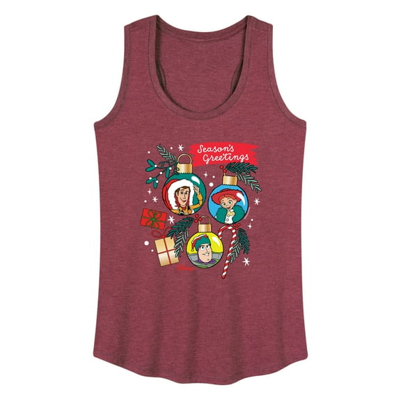 Toy Story - Seasons Greetings Ornaments - Women's Racerback Tank Top