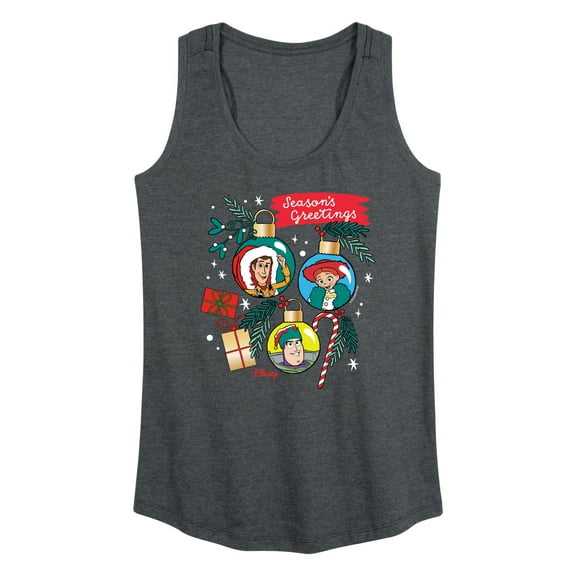Toy Story - Seasons Greetings Ornaments - Women's Racerback Tank Top