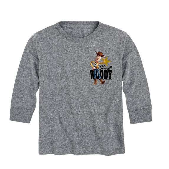 Toy Story - Sheriff Woody Badge - Toddler And Youth Long Sleeve Graphic T-Shirt
