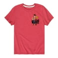 thumbnail image 1 of Toy Story - Sheriff Woody Badge - Toddler And Youth Short Sleeve Graphic T-Shirt, 1 of 5