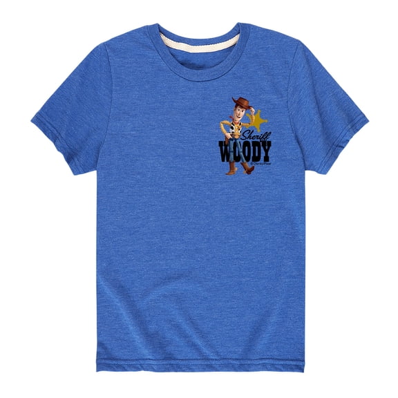 Toy Story - Sheriff Woody Badge - Toddler And Youth Short Sleeve Graphic T-Shirt