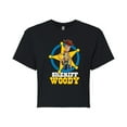 thumbnail image 1 of Toy Story - Sheriff Woody - Juniors Cropped Cotton Blend T-Shirt, 1 of 5