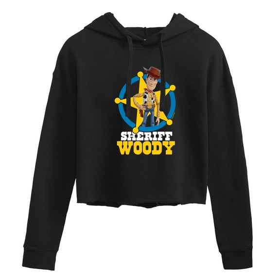 Toy Story - Sheriff Woody - Juniors Cropped Pullover Hoodie