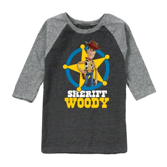 Toy Story - Sheriff Woody - Toddler And Youth Raglan Graphic T-Shirt