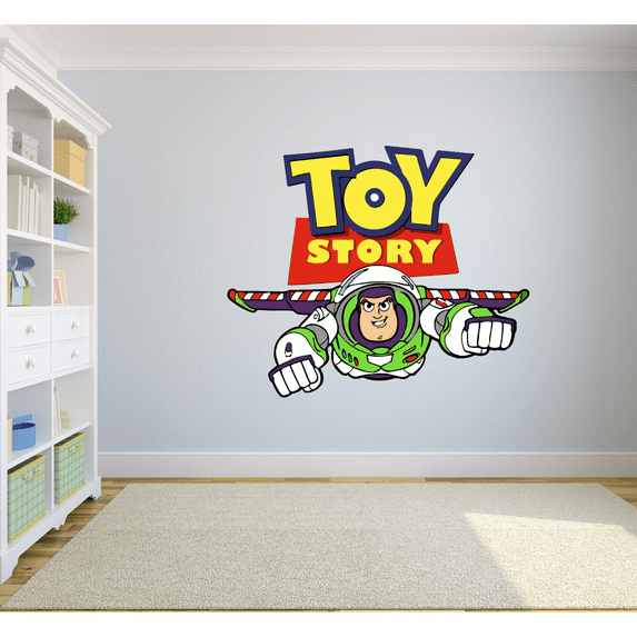 Toy Story Show Buzz Lightyear Colorful Decors Wall Sticker Art Design Decal for Girls Boys Kids Room Bedroom Nursery Kindergarten House Fun Home Decor Stickers Wall Art Vinyl Decoration (17x30 inch)