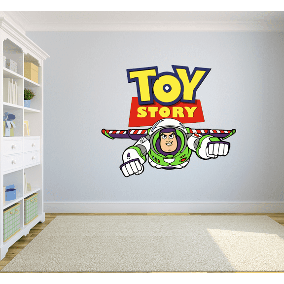 Toy Story Show Buzz Lightyear Colorful Vinyl Decal - Wall Art Sticker Decoration (12x20 inch)