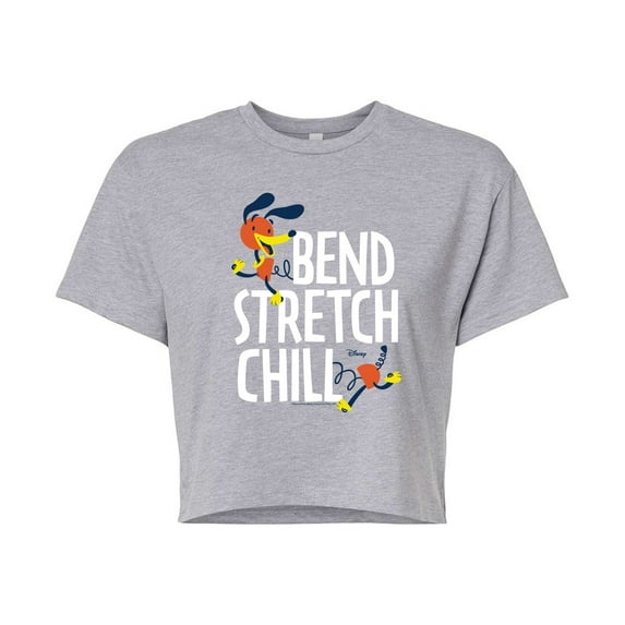 Toy Story - Slinky Dog Bend Stretch Chill - Juniors Cropped Cotton Blend T-Shirt