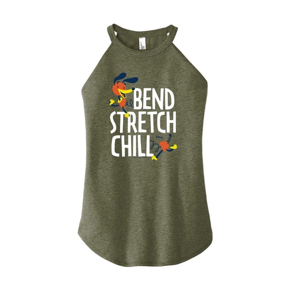 Toy Story - Slinky Dog Bend Stretch Chill - Juniors High Neck Tank Top