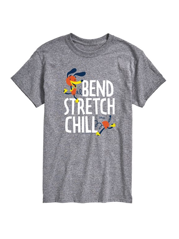 - Slinky Dog Bend Stretch Chill Men's Short Sleeve Graphic T-Shirt