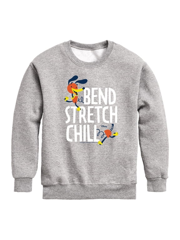 - Slinky Dog Bend Stretch Chill Boys' Graphic Long Sleeve Fleece Sweatshirt