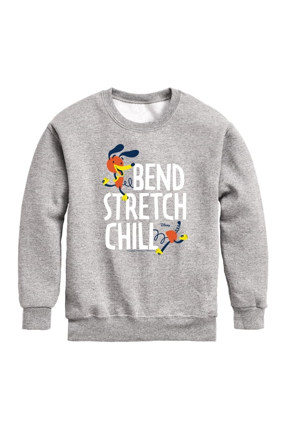 Toy Story - Slinky Dog Bend Stretch Chill - Toddler & Youth Crewneck Fleece Sweatshirt