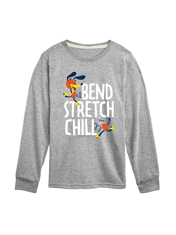 - Slinky Dog Bend Stretch Chill Boys' Long Sleeve Graphic T-Shirt