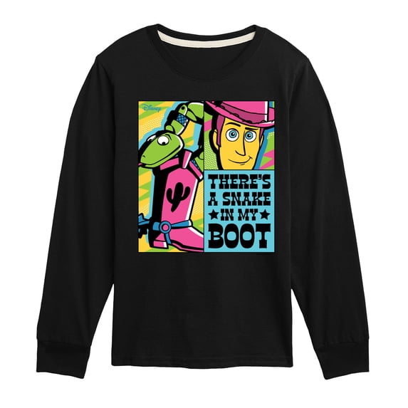 Toy Story - Snake In My Boot - Youth Boys Long Sleeve Graphic T-Shirt