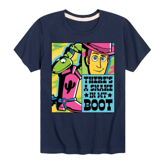 Toy Story - Snake In My Boot - Youth Boys Short Sleeve Graphic T-Shirt