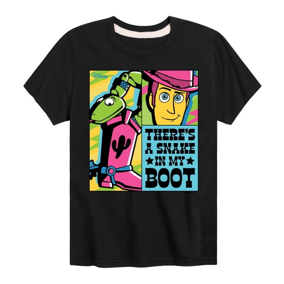 Toy Story - Snake In My Boot - Youth Boys Short Sleeve Graphic T-Shirt
