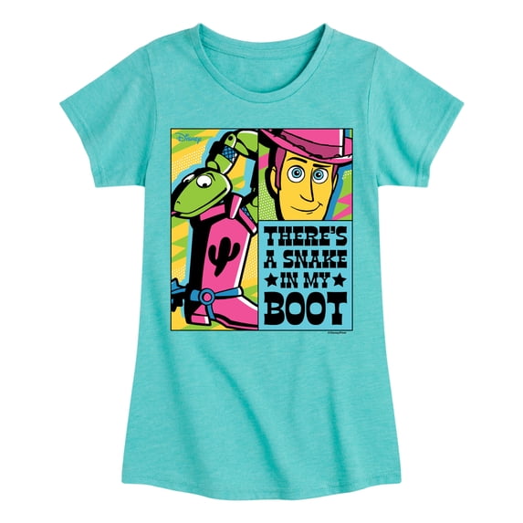 Toy Story - Snake In My Boot Girls' Fitted Short Sleeve Graphic T-Shirt