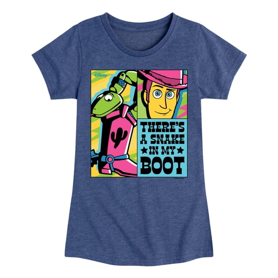 Toy Story - Snake In My Boot Girls' Fitted Short Sleeve Graphic T-Shirt