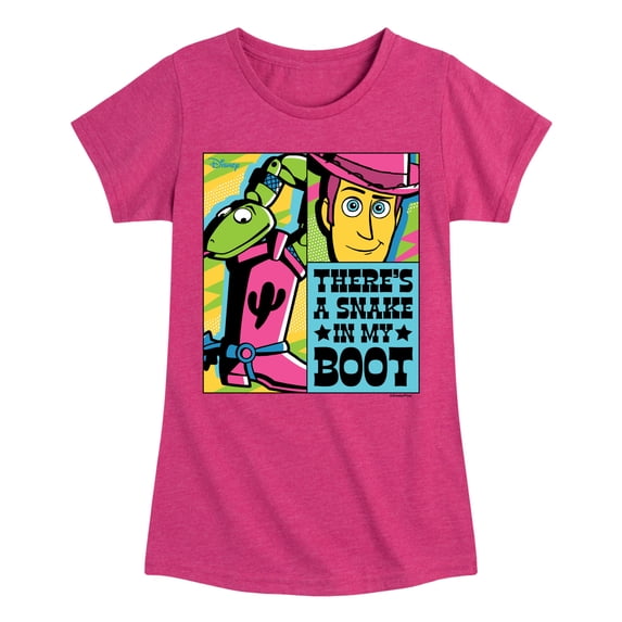 Toy Story - Snake In My Boot Girls' Fitted Short Sleeve Graphic T-Shirt