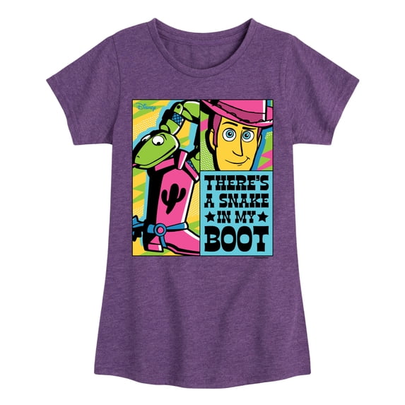 Toy Story - Snake In My Boot Girls' Fitted Short Sleeve Graphic T-Shirt