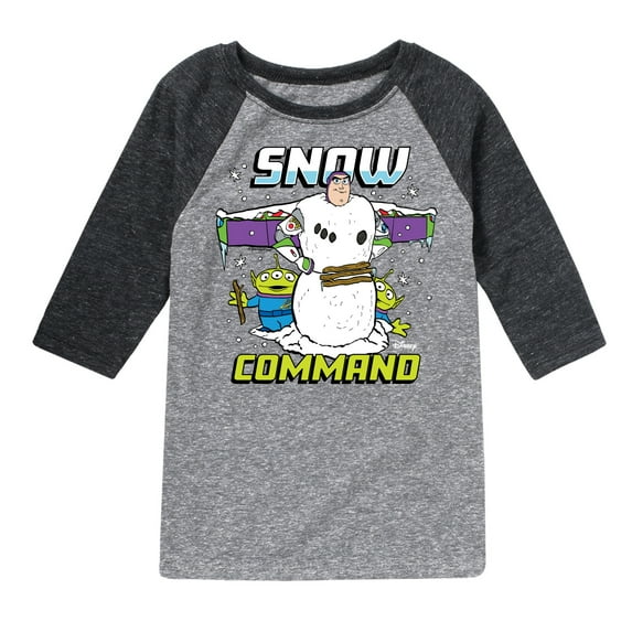 Toy Story - Snow Command - Toddler And Youth Raglan Graphic T-Shirt