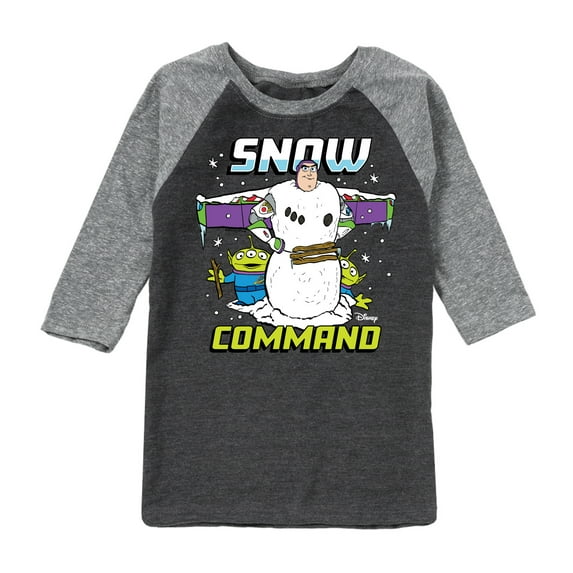 Toy Story - Snow Command - Toddler And Youth Raglan Graphic T-Shirt