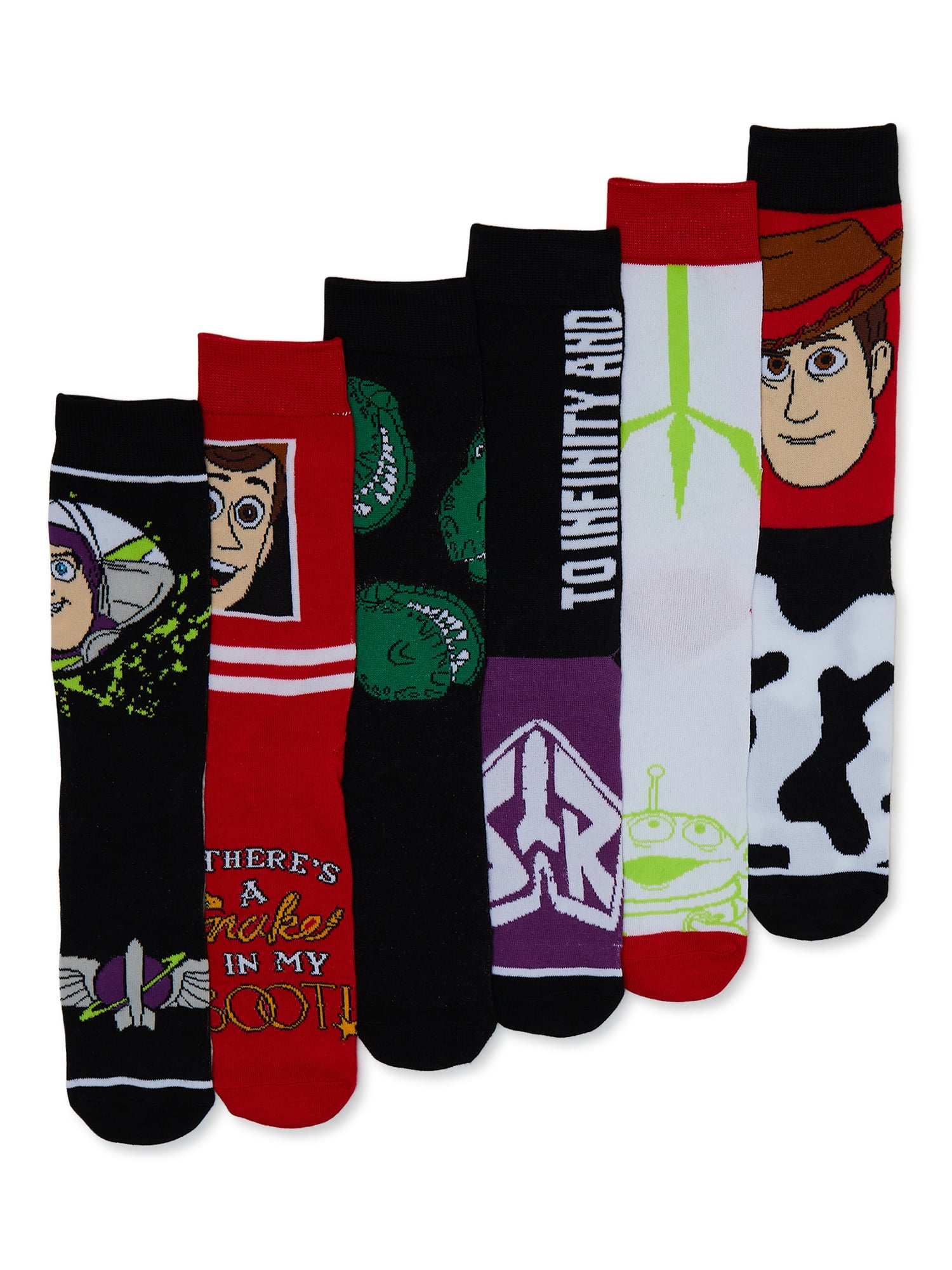LICENSE Toy Story Socks, 6-Pack