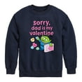 thumbnail image 1 of Toy Story - Sorry Dad My Valentine - Toddler And Youth Crewneck Fleece Sweatshirt, 1 of 5