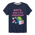 thumbnail image 1 of Toy Story - Sorry Dad My Valentine - Toddler And Youth Short Sleeve Graphic T-Shirt, 1 of 5