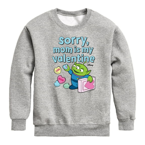 Toy Story - Sorry Mom My Valentine - Toddler And Youth Crewneck Fleece Sweatshirt