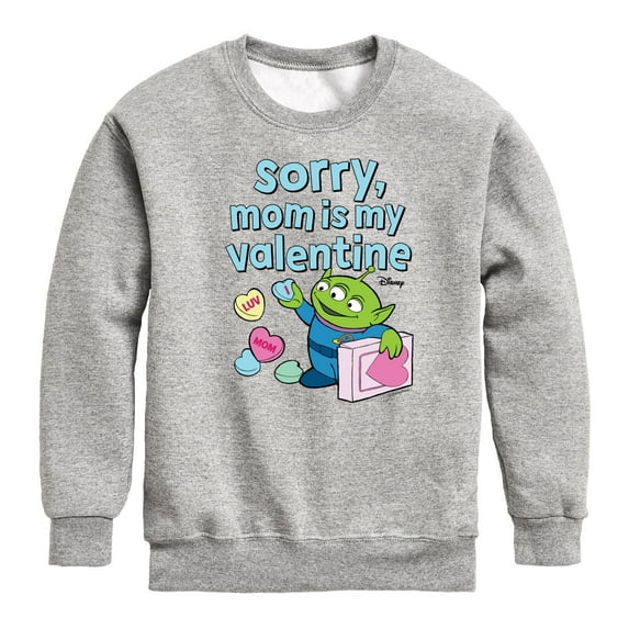 Toy Story - Sorry Mom My Valentine - Toddler And Youth Crewneck Fleece Sweatshirt