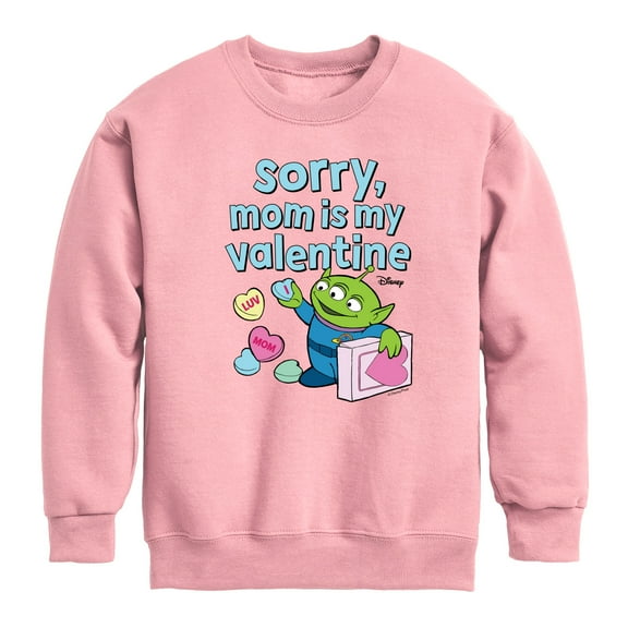 Toy Story - Sorry Mom My Valentine - Toddler And Youth Crewneck Fleece Sweatshirt